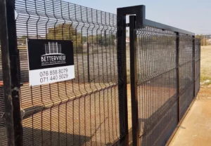 Better View Fence With Sliding Gate